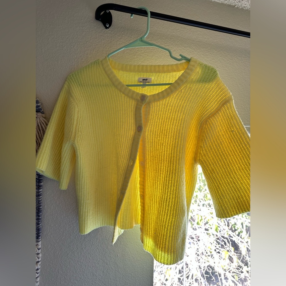 Aerie Vibrant Yellow Knit Sweater